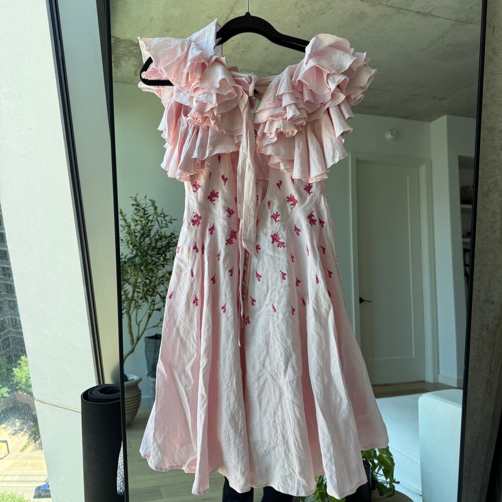 Fanm Mon Linen Embroidered Dress - Picture 4 of 6